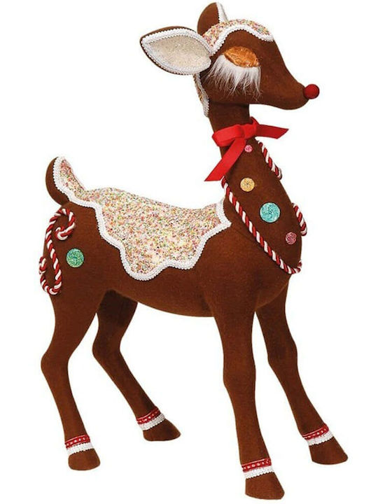 Lianos Christmas Plush Figure Deer Brown Height 60cm Marshmallow
