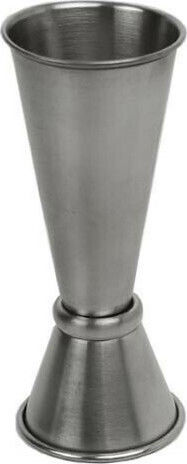Karni Double Bar Spirit Measure 30/60ml Inox