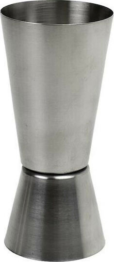 Karni Double Bar Spirit Measure 30/60ml Inox