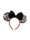 Loungefly Multicolour Kids Headband with Ears Mickey Minnie Halloween Vamp Witch AOP