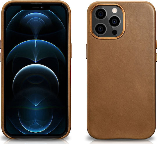 iCarer Oil Wax Back Cover Piele Maro (iPhone 13 Pro)