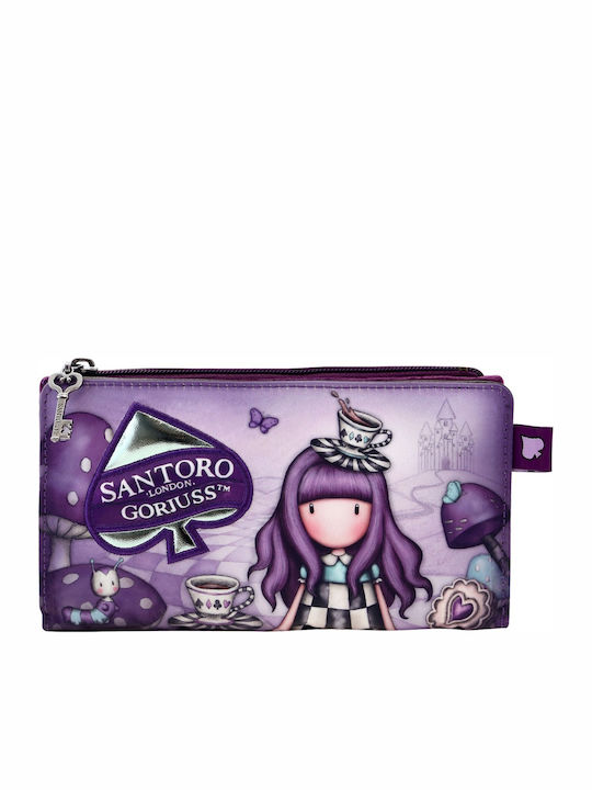 Santoro A Little More Tea Παιδικό Πορτοφόλι Κερμάτων με Φερμουάρ Μωβ