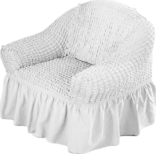 Еластичен Калъф За фотьойл White 1бр 1SEAT-WHITE