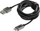 Lampa Silver Line USB 2.0 Cable USB-C male - USB-A Μαύρο 2m L3889.1