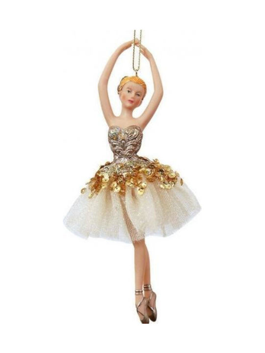Hängendes Ballerina Ornament Keramisch Gold 10x...