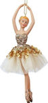 Hängendes Ballerina Ornament Keramisch Gold 10x...