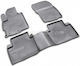 Novline Set of Front and Rear Mats 4pcs Tray Type for Citroen C-Crosser 2008-2014 Black