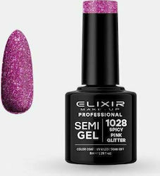 Elixir Semi Gel Хибриден Лак за Нокти 1028 Spic...