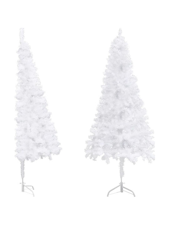 Christmas Wall White Tree with Metallic Base H210cm