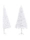 Christmas Wall White Tree with Metallic Base H210cm