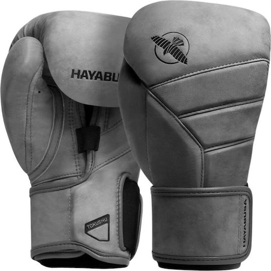Hayabusa T3 Kanpeki LX Боксови ръкавици Кожени за състезание Сив