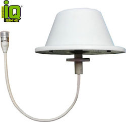 IQ Indoor Ceiling Flat Antenna Dmb:3-5 Εσωτερική Κεραία Τηλεόρασης (δεν απαιτεί τροφοδοσία) σε Λευκό Χρώμα Σύνδεση με Ομοαξονικό (Coaxial) Καλώδιο