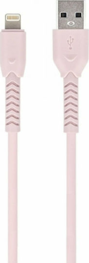 Maxlife USB to Lightning Cable Ροζ 1m (MXUC-04P)