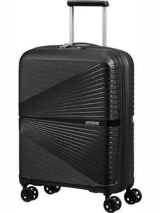 American Tourister Airconic Cabin Hard Suitcase Black with 4 Wheels Height 55cm