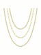Luca Barra Chain Neck made of Steel Gold-plated Length 64cm