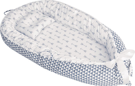 Greco Strom Nest Baby Nest Triangle Blue 85x55cm