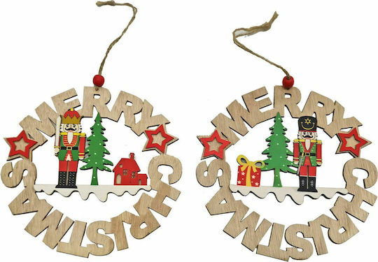 XMASfest Christmas Wooden Decorative Wreath 14.5cm