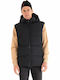 Ärmellos Jacke Puffer Schwarz