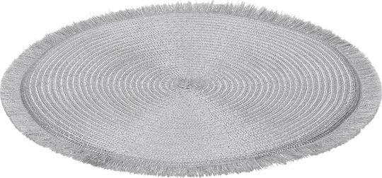Zaros Placemat Round Fabric Silver 38cm 23988 1pcs