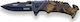 Joker Pocket Knife Survival Brown