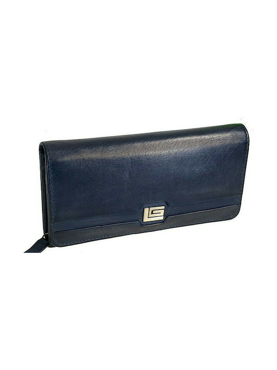 Guy Laroche 23112 Large Leather Women's Wallet with RFID Blue
