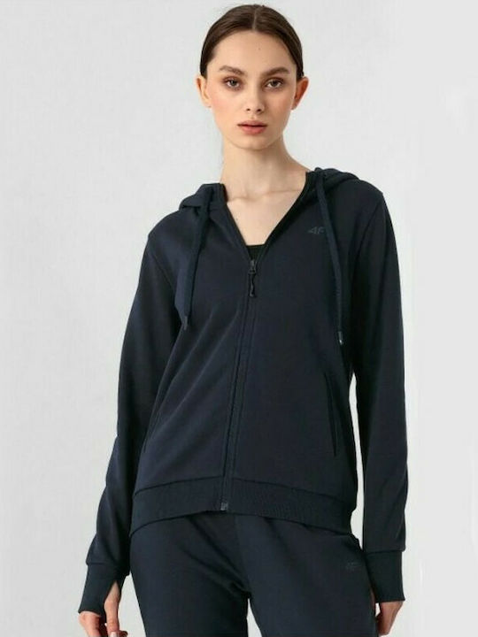 4F Women's Hooded Cardigan Black