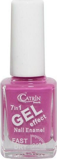 Catrin Beaute 7 in 1 Gel Effekt Glossy Nagellack Lang anhaltende Rosa 179 13ml