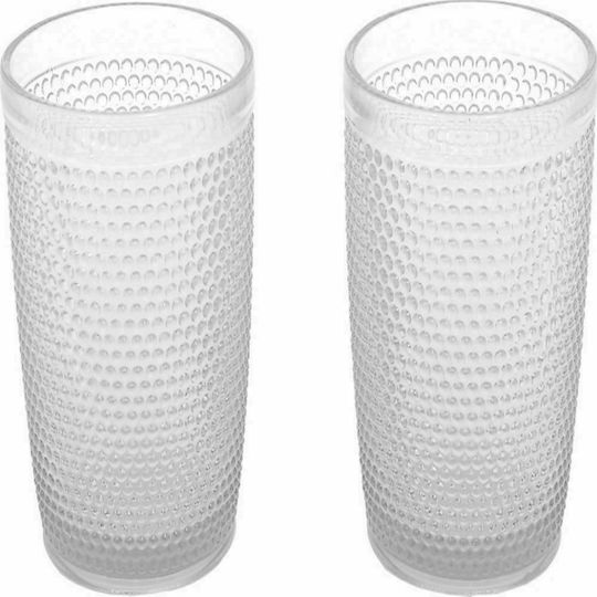 Fylliana Dot Set Gläser Wasser aus Glas 6Stück