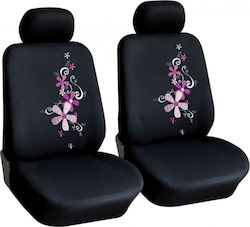 Ototop Vordere Abdeckungen 2Stücke Polyester Spring Flower Schwarze 6745LD160/OTO Ototop Vordere Abdeckungen 2Stücke Polyester Spring Flower Schwarze 6745LD160/OTO