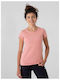 4F Damen Sportlich T-shirt Rosa