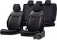 Set Autositzbezüge 11Stück Leder Otom Comfortline Vip Schwarz