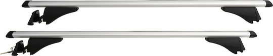 Carman 135cm. for Cars with Factory Bars (with Roof Rack Legs and Lock) Silver