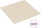 vidaXL Plastic Floor Set PVC with 20 Tiles 2mm L30.5pcsxW30.5pcs Beige