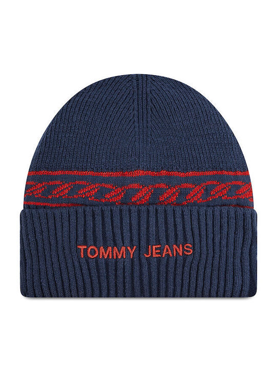 Tommy Hilfiger Knitted Beanie Cap Navy Blue AW0AW10710-0GY