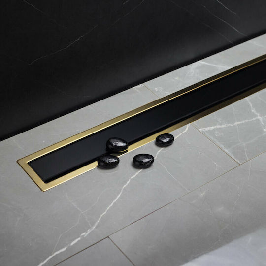 Pestan Confluo Premium Kanal Boden mit Größe 30x12cm Gold