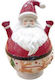 AGC Christmas Cookie Jar Porcelain Red L13xW13xH25xD13cm.