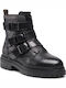 MXTY002301W Botine de catifea Ghete dama Negru