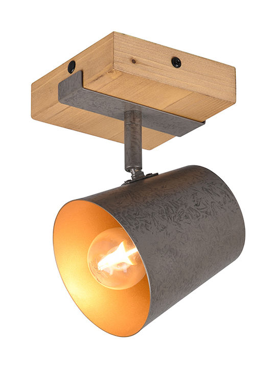 Trio Lighting Bell Μονό Σποτ με Ντουί E14 σε Γκρι Χρώμα