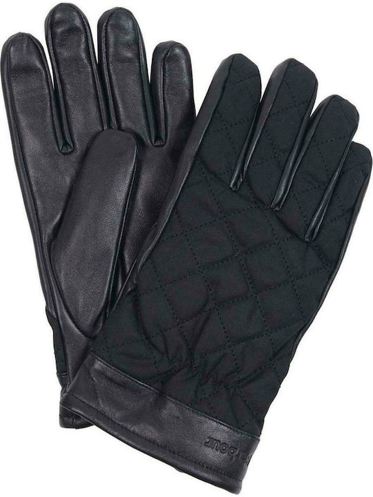 Barbour Dalegarth Μαύρα Ανδρικά Δερμάτινα Γάντια
