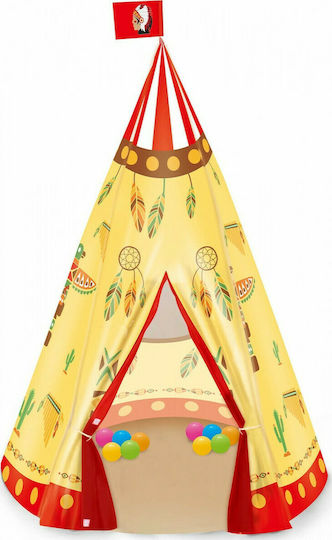 Kinderzelt Indianisches Totem Orange