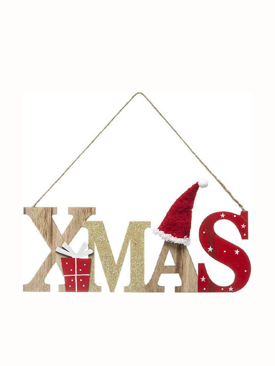 Atmosphera Weihnachtsfigur Holz Unterschrift Rote Höhe 30cm Xmas