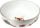 Cryspo Trio Set Weihnachtliche Schüsseln Porzellan Weiß L23xB8.5xD23cm. 2Stück
