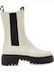 City 05 Leather Women's Ankle Boots White
