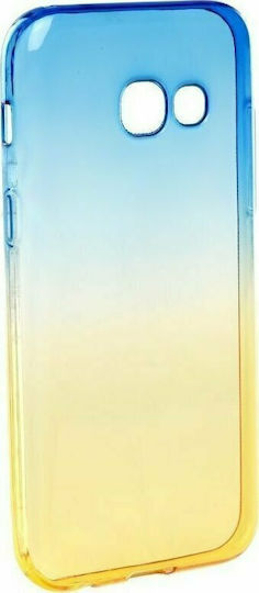 Forcell Ombre Задна корица Силикон Blue / Gold (Galaxy A5 2017)
