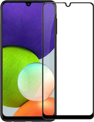 Powertech 9H 5D Full Face Tempered Glass Μαύρο (Galaxy A22 5G)