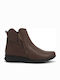 Leder Stiefeletten Damen Braun