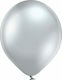 Set of 50 Balloons Latex Silver 27.9cm