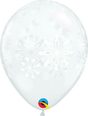 Μπαλόνια Contemporary Snowflakes -A-Round Διάφανο 27.9εκ. 25τμχ