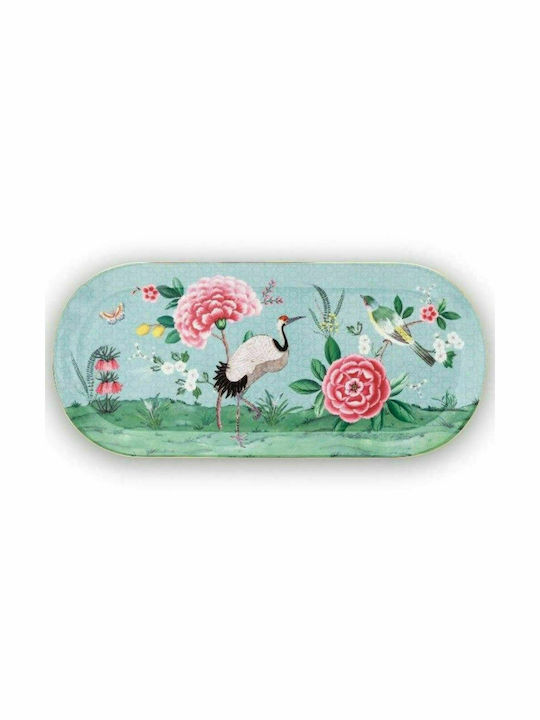 PiP Studio Blushing Birds Serving Platter Oval made of Porcelain White 33.3x15.5cm