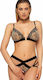 Anais Apparel Izaro Sexy Σετ Εσωρούχων Διχτυωτό Brown 2τμχ